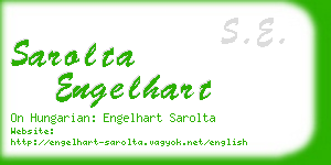 sarolta engelhart business card